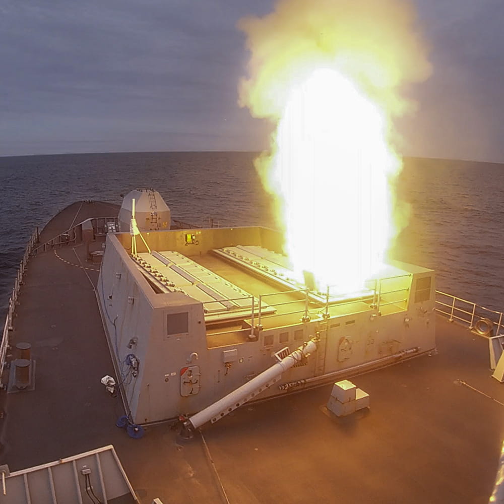 Firing of Sea Viper missile in the Atlantic Ocean by HMS Dragon