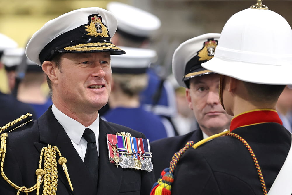 Royal Navy Vice Admiral Andrew Burns, CB, OBE